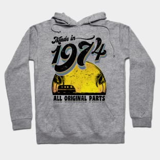 Made in 1974 All Original Parts Hoodie